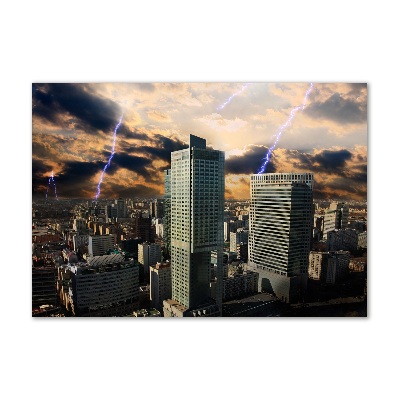 Quadro in verde Tempesta su Varsavia