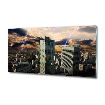 Quadro in verde Tempesta su Varsavia