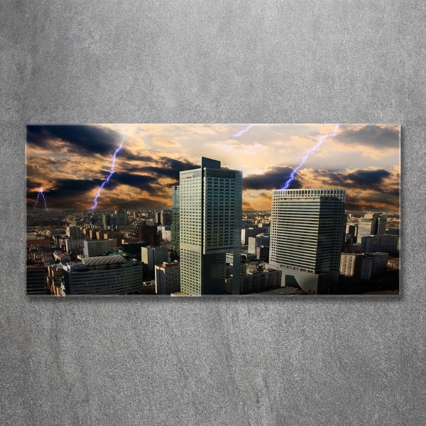 Quadro in verde Tempesta su Varsavia