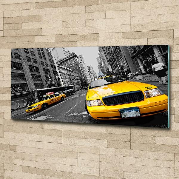 Quadro in verde Taxi di New York