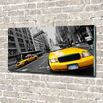 Quadro in verde Taxi di New York