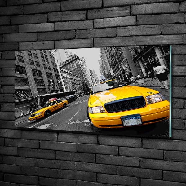 Quadro in verde Taxi di New York