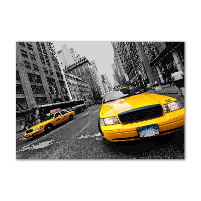 Quadro in verde Taxi di New York