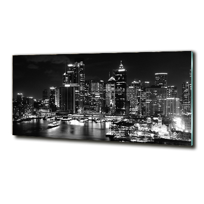Quadro vetro Sydney di notte