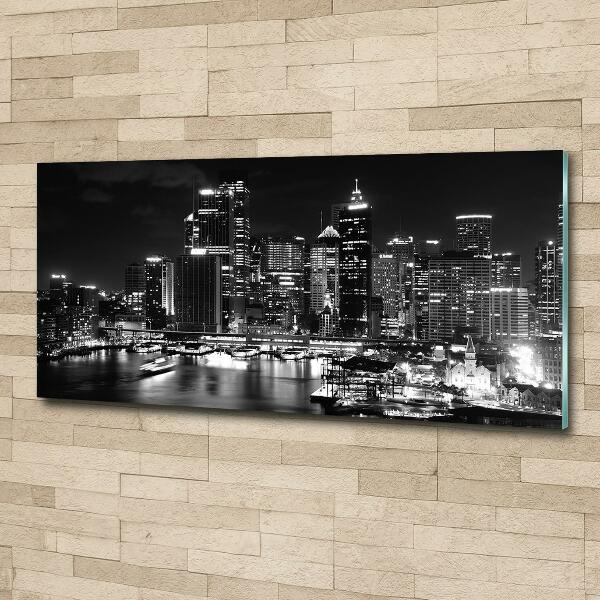Quadro vetro Sydney di notte