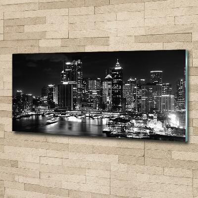 Quadro vetro Sydney di notte