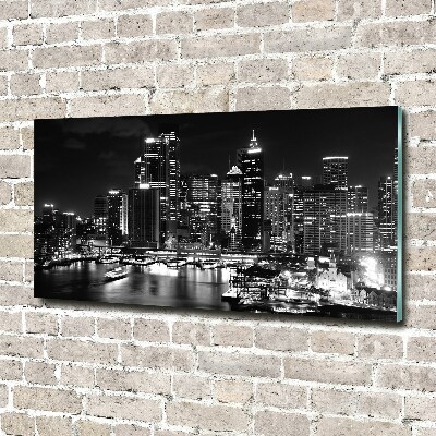 Quadro vetro Sydney di notte