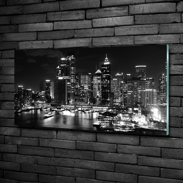 Quadro vetro Sydney di notte
