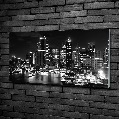 Quadro vetro Sydney di notte
