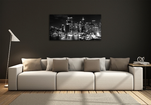 Quadro vetro Sydney di notte