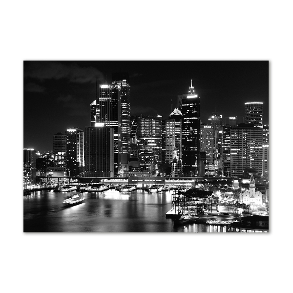 Quadro vetro Sydney di notte