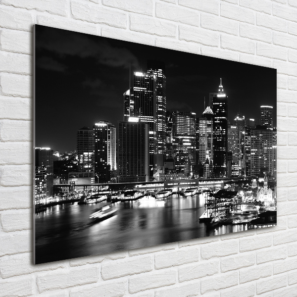 Quadro vetro Sydney di notte