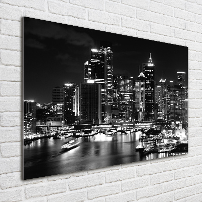 Quadro vetro Sydney di notte