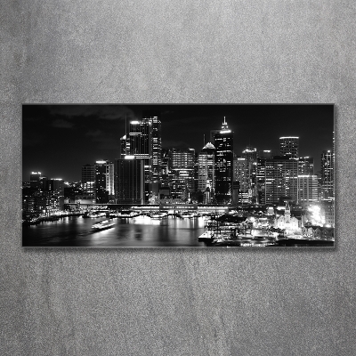 Quadro vetro Sydney di notte