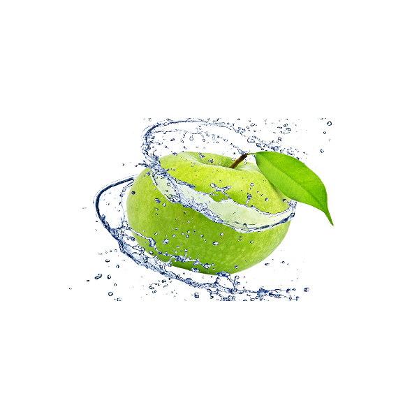 Quadro su vetro Mela verde