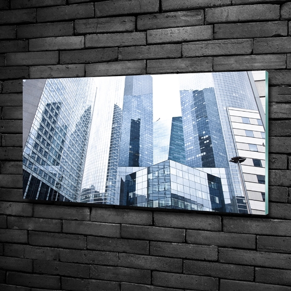 Quadro in verde Grattacieli