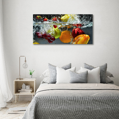 Quadro su vetro Frutta e verdura