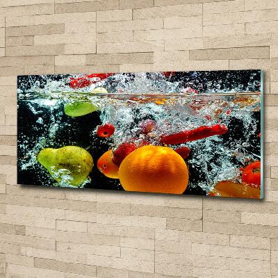 Quadro vetro Frutti sott'acqua