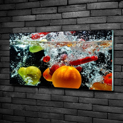 Quadro vetro Frutti sott'acqua