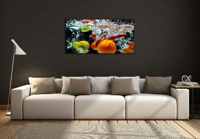 Quadro vetro Frutti sott'acqua