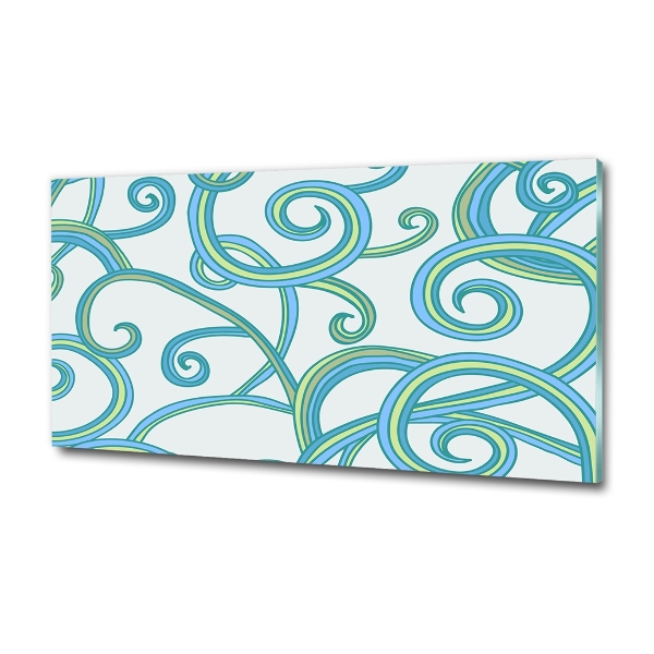Quadro su vetro Spirali astratte