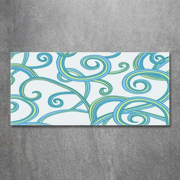 Quadro su vetro Spirali astratte