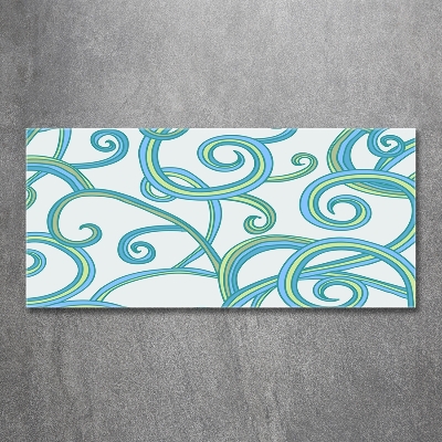 Quadro su vetro Spirali astratte