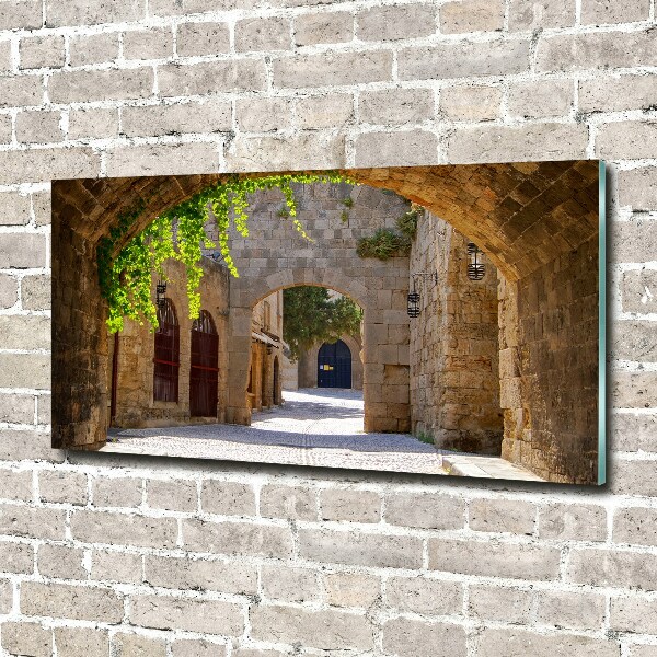 Quadro vetro Strade incantevoli