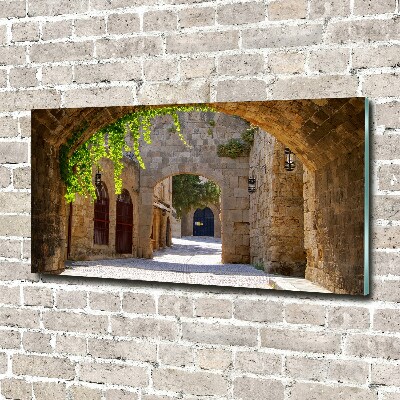 Quadro vetro Strade incantevoli