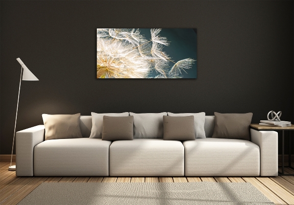 Quadro su vetro Semi di tarassaco