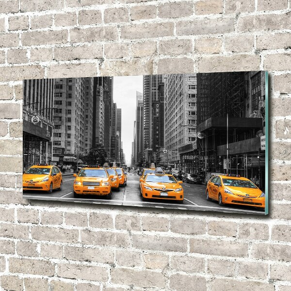Quadro su vetro Taxi di New York