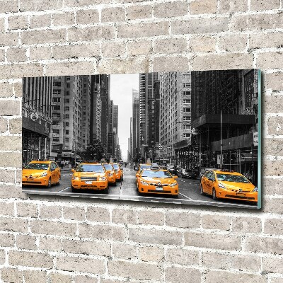 Quadro su vetro Taxi di New York