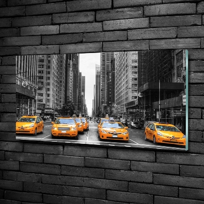 Quadro su vetro Taxi di New York