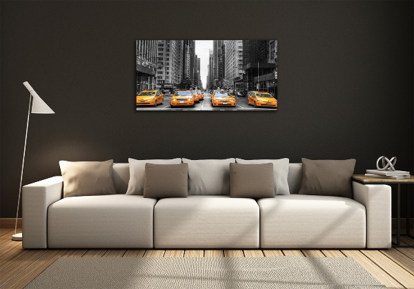 Quadro su vetro Taxi di New York