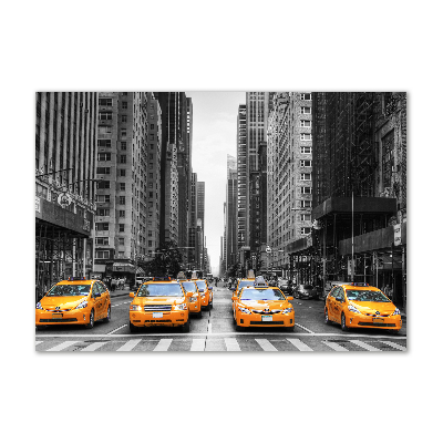 Quadro su vetro Taxi di New York