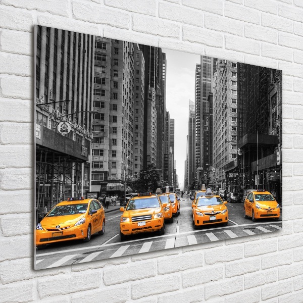 Quadro su vetro Taxi di New York