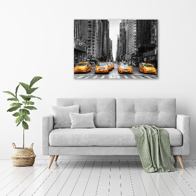 Quadro su vetro Taxi di New York