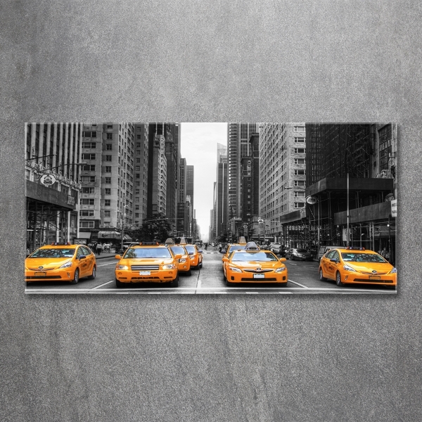 Quadro su vetro Taxi di New York