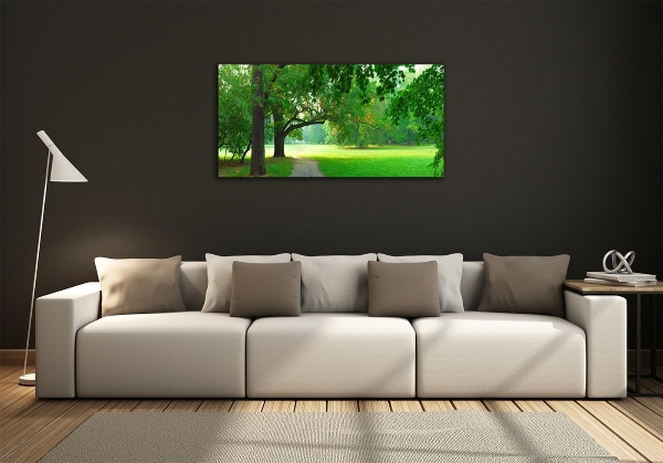 Quadro vetro Parco in autunno