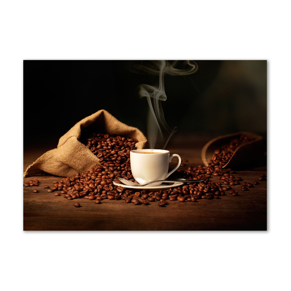 Quadro su vetro Caffè in tazza