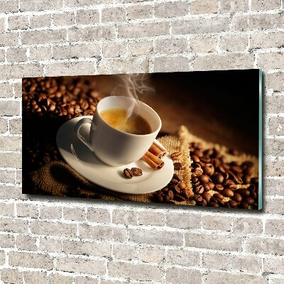 Quadro vetro Caffè in tazza