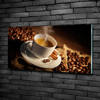 Quadro vetro Caffè in tazza