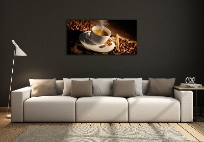 Quadro vetro Caffè in tazza
