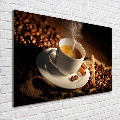 Quadro vetro Caffè in tazza