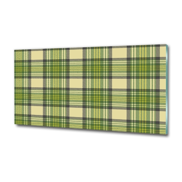 Quadro in vetro A scacchi verdi