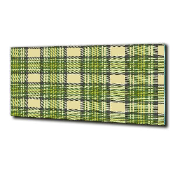 Quadro in vetro A scacchi verdi