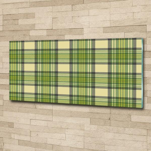 Quadro in vetro A scacchi verdi