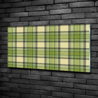 Quadro in vetro A scacchi verdi