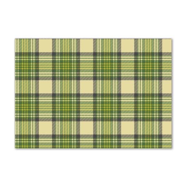 Quadro in vetro A scacchi verdi