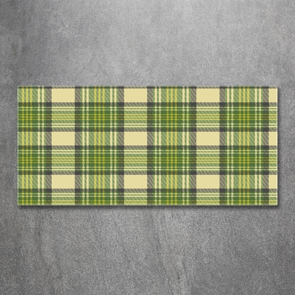 Quadro in vetro A scacchi verdi